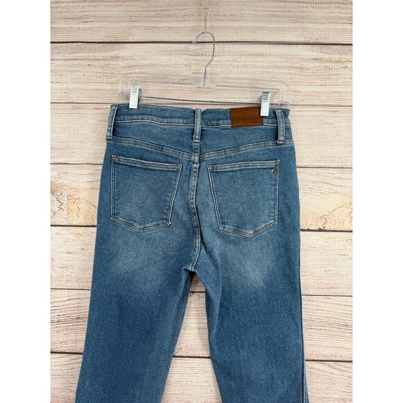 Madewell 10" High Rise Skinny Crop Jeans Womens 29 Blue Medium Wash Denim - Picture 3 of 12
